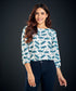 Three Quarter Sleeve Round Neck Top